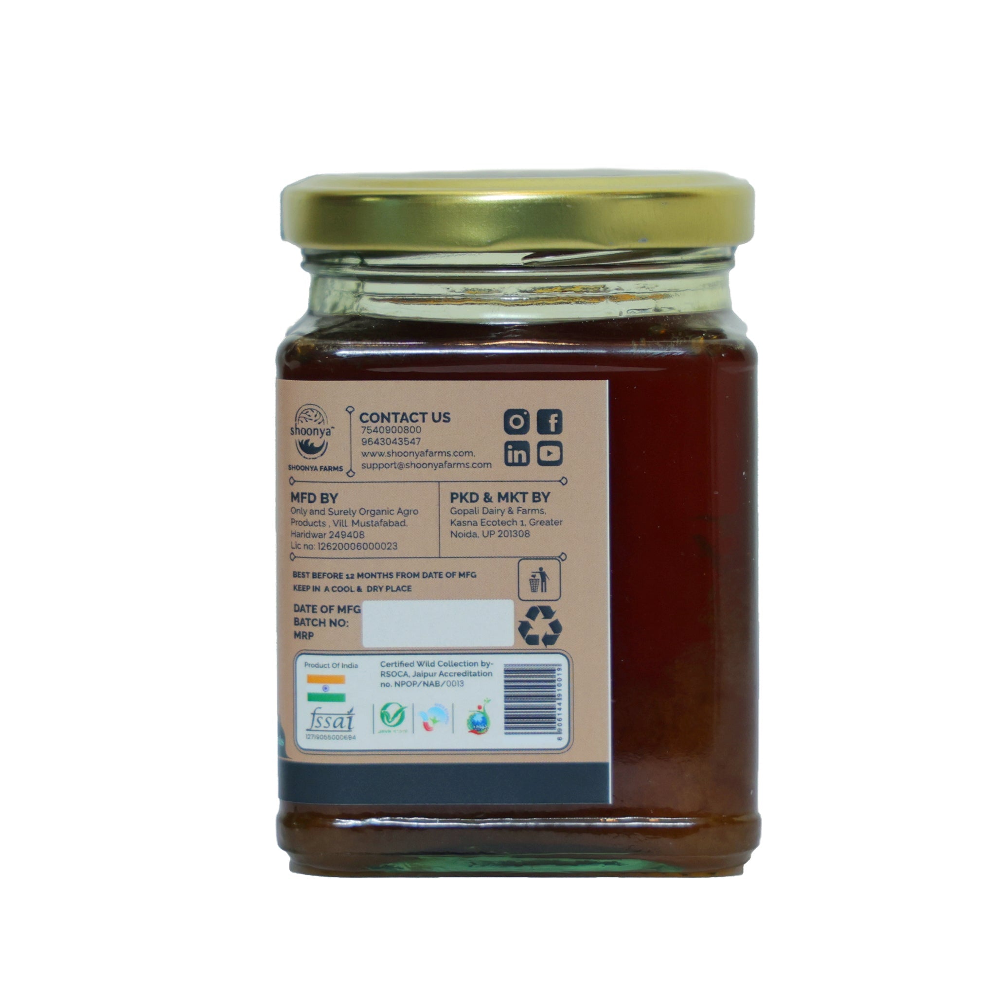 Multi-Flora Honey - Shoonya Farms